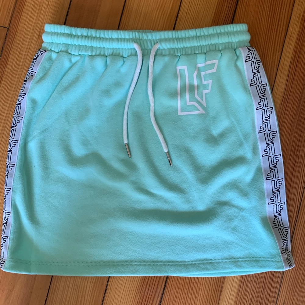 Teal Sweatshirt (material) Skirt